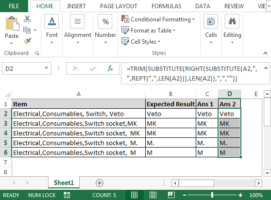 How To Extract Last Word In Microsoft Excel