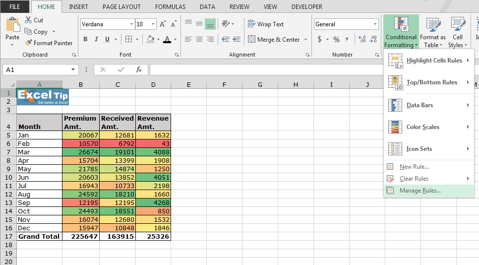 How To Use Color Scale In Conditional Formatting