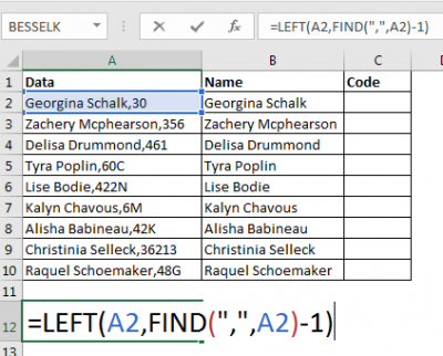 How to Extract First, Middle and Last Name from One Cell Into Separate ...