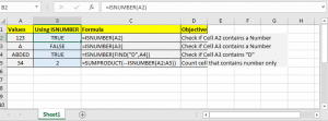 How to Use ISNUMBER Function in Excel