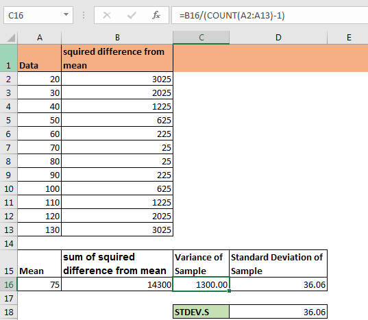 Stdev что это excel