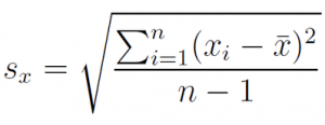 How to use the STDEV function in Excel