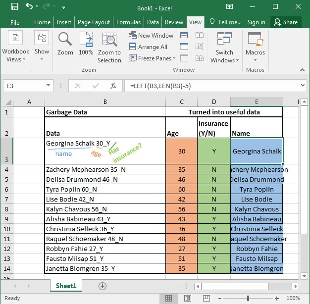 How To Use The Mid Function In Excel