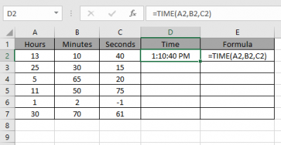 How to use the Excel TIME function