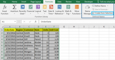 All About Excel Named Ranges | Excel Range Name