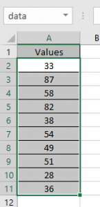 How to use the QUARTILE.INC Function in Excel