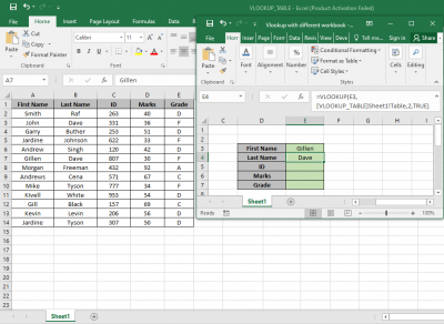 How to use VLOOKUP with Different Excel workbook