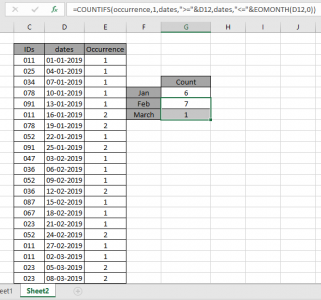 How to Count New Customers Per Month in Excel