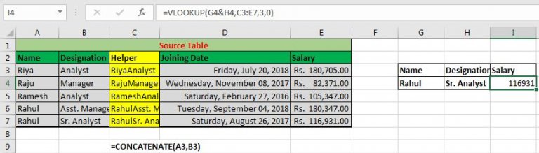 What is an Excel Helper Column?