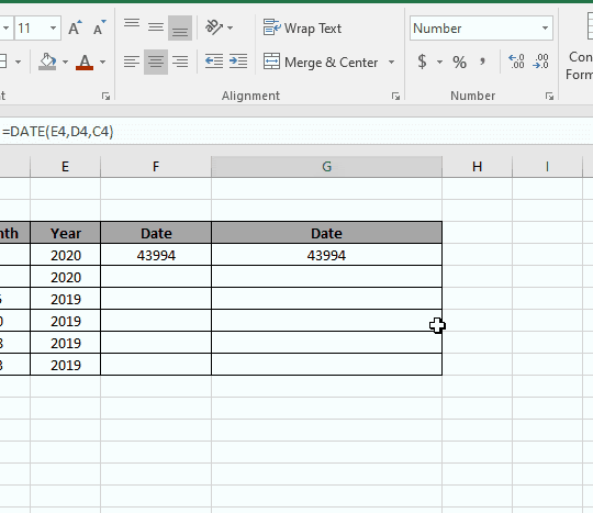 How To Use The Date Function In Excel 6488
