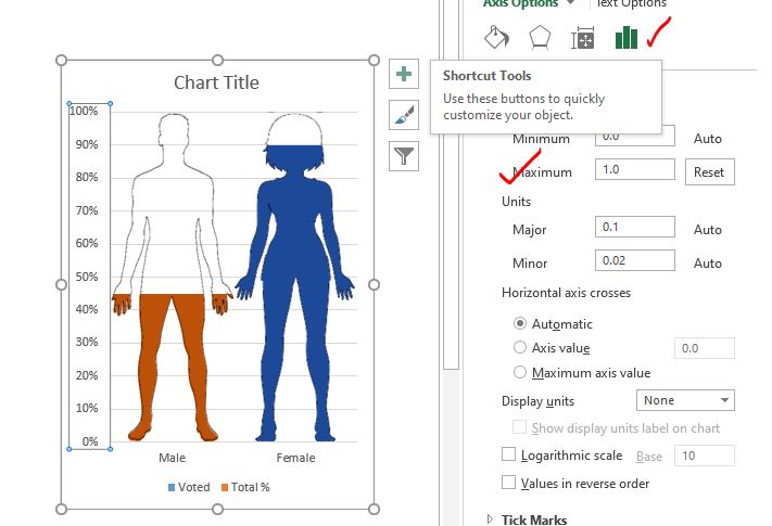 10 Steps To Create Male Female Infographic Chart In Excel 1356