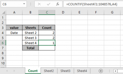 How to search for value in all tabs in Excel