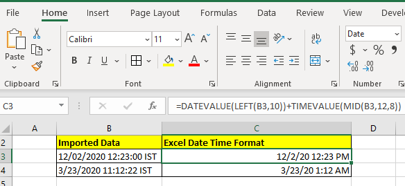 How To Convert String To Excel Datetime