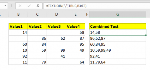 How To Combine Cells With Comma In Excel 0016