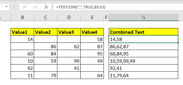 How To Combine Cells With Comma In Excel