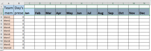 how to calculate attendance percentage in excel - solsarin