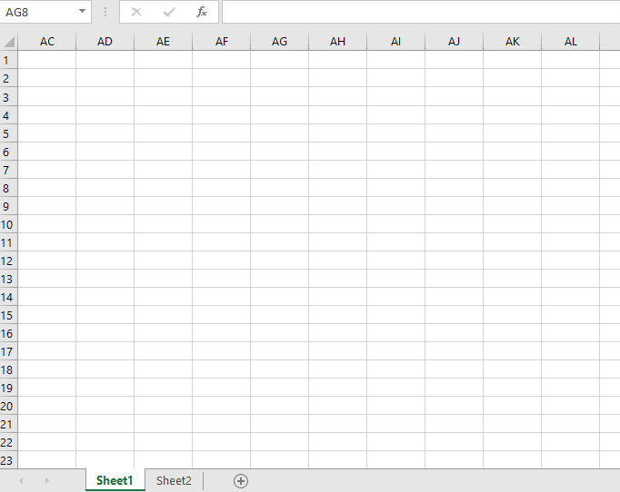 Shortcut to jump to last cell and first cell in Excel