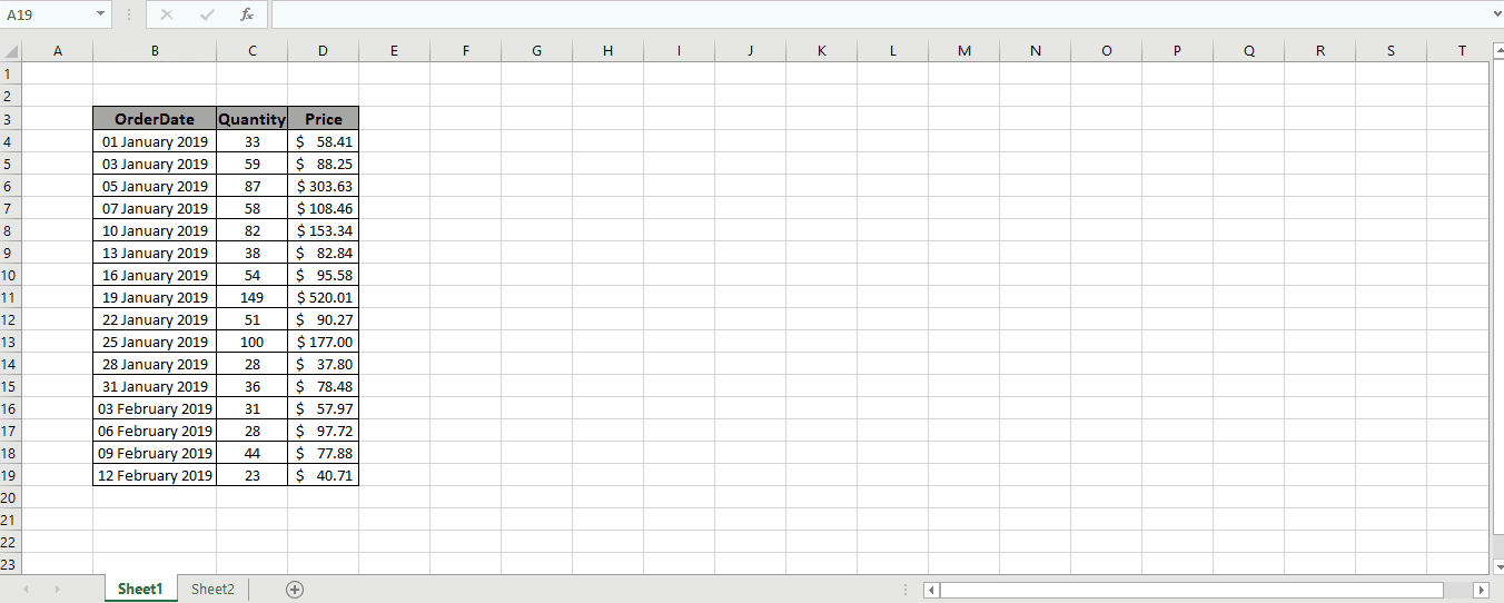 Shortcut to jump to last cell and first cell in Excel