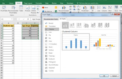 How to use Histograms plots in Excel