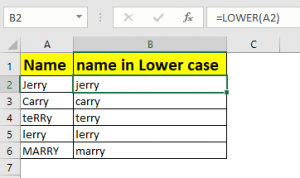 Multiple ways to change text case in Excel